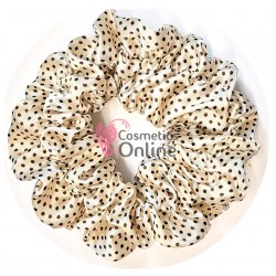 Elastic pentru par Cod ECD029BB Crem cu buline